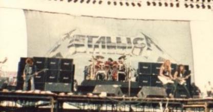 Metallica, donnington festival, england 1985