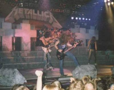 Metallica live Skedsmohallen, Oslo, Norway 25 Sep 1986