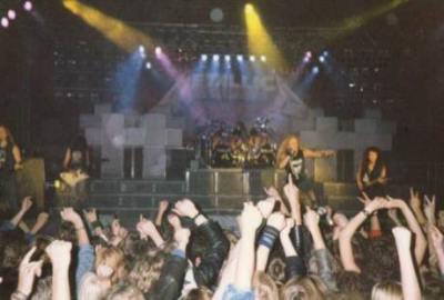 Metallica live Skedsmohallen, Oslo, Norway 25 Sep 1986
